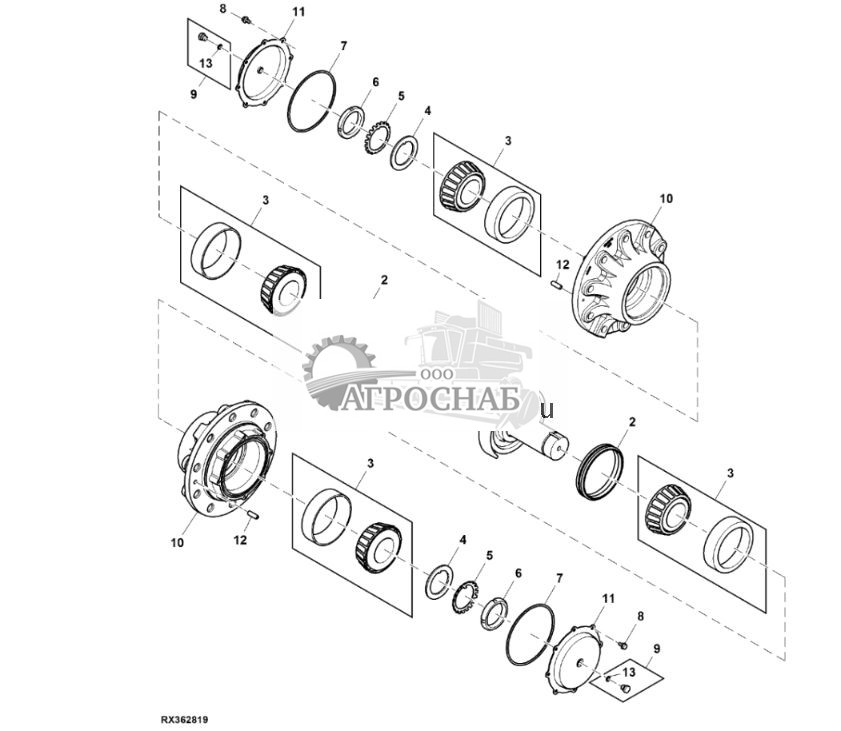 Узел натяжного колеса гусеницы, широкая ходовая часть - ST827459 868.jpg
